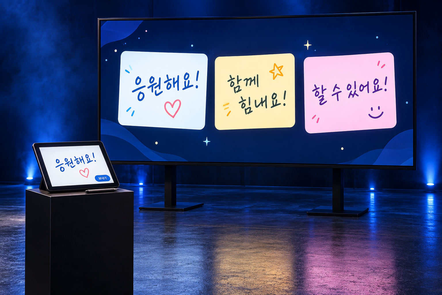 응원 메시지 월 — 제품 연출 이미지